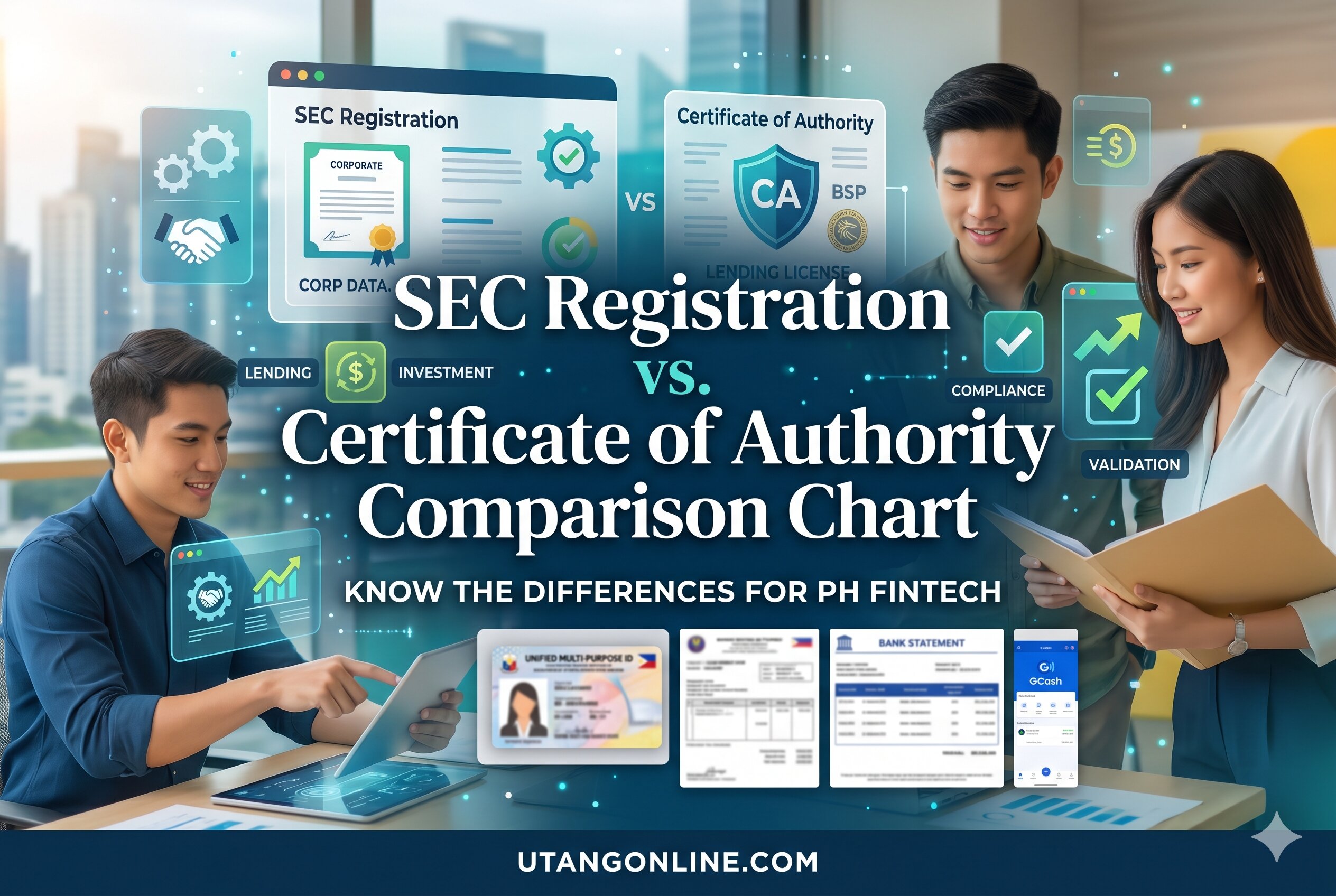 Comparison between SEC registration and Certificate of Authority for Philippine loan apps