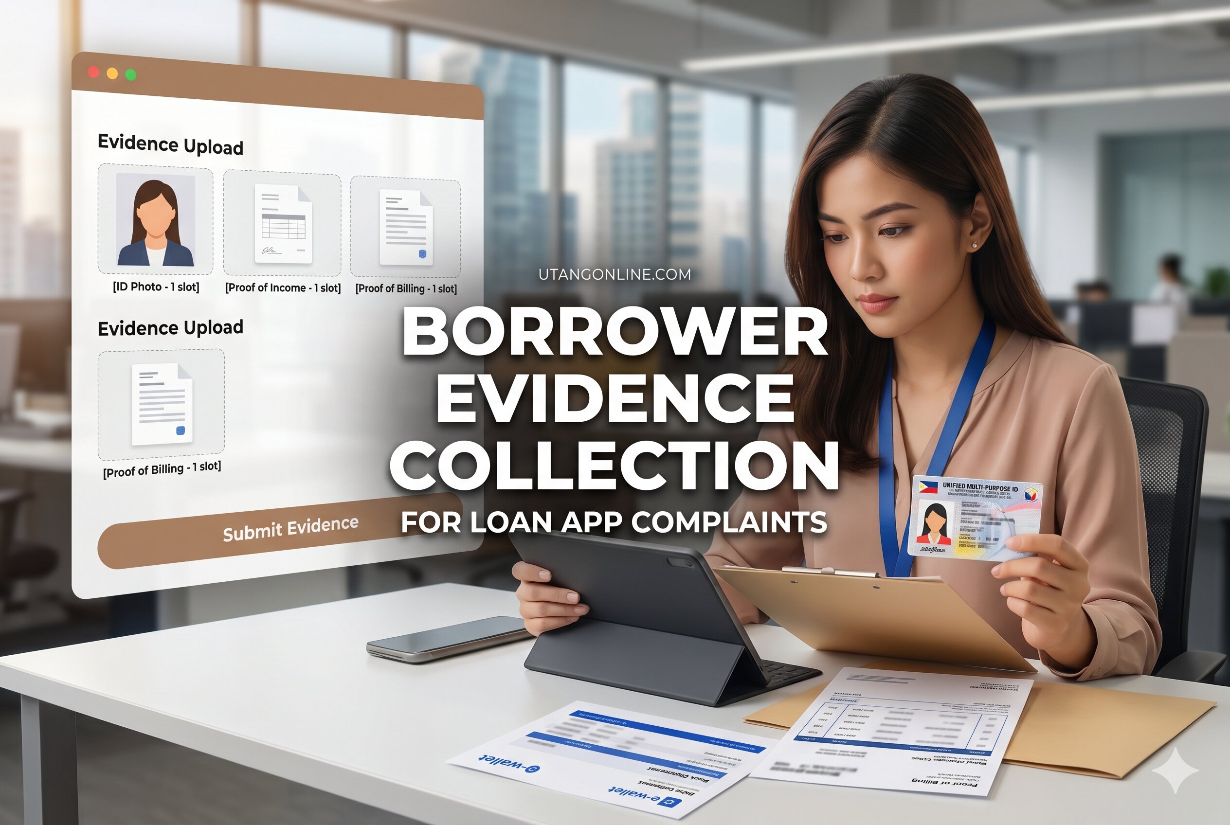 Philippine borrower saving screenshots, messages, payment receipts, and harassment evidence from abusive loan app