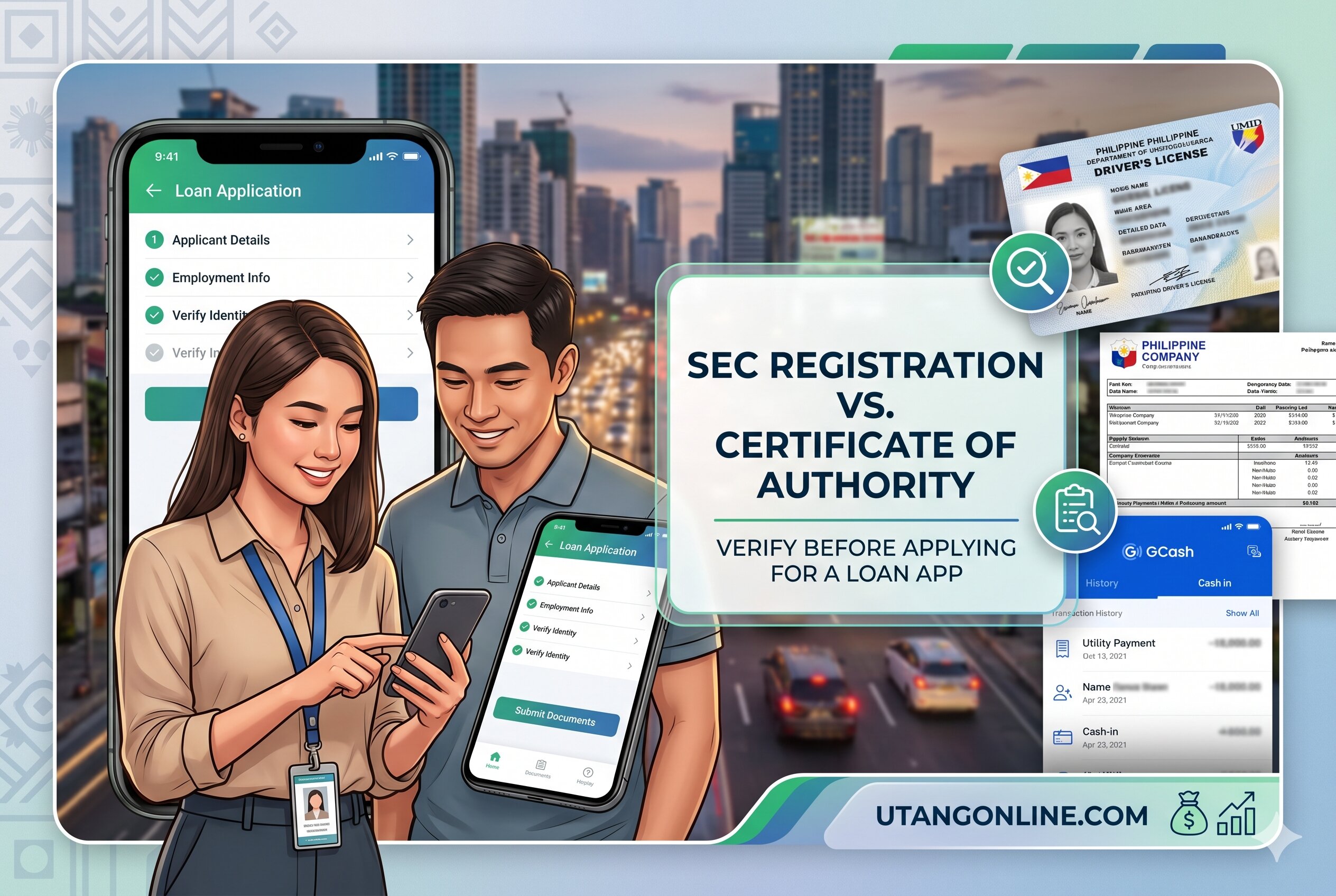 ⚖️ SEC Registration vs Certificate of Authority for Loan Apps in the Philippines: What Borrowers Must Verify Before Applying